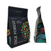 Compostable 12oz Flat Bottom Coffee Bags with Resealable Zipper and Valve
