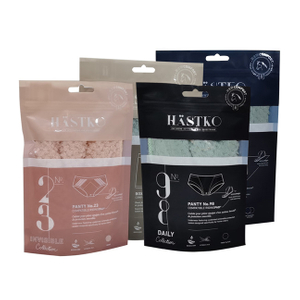 Clear Compostable Zip Bag For Clothing