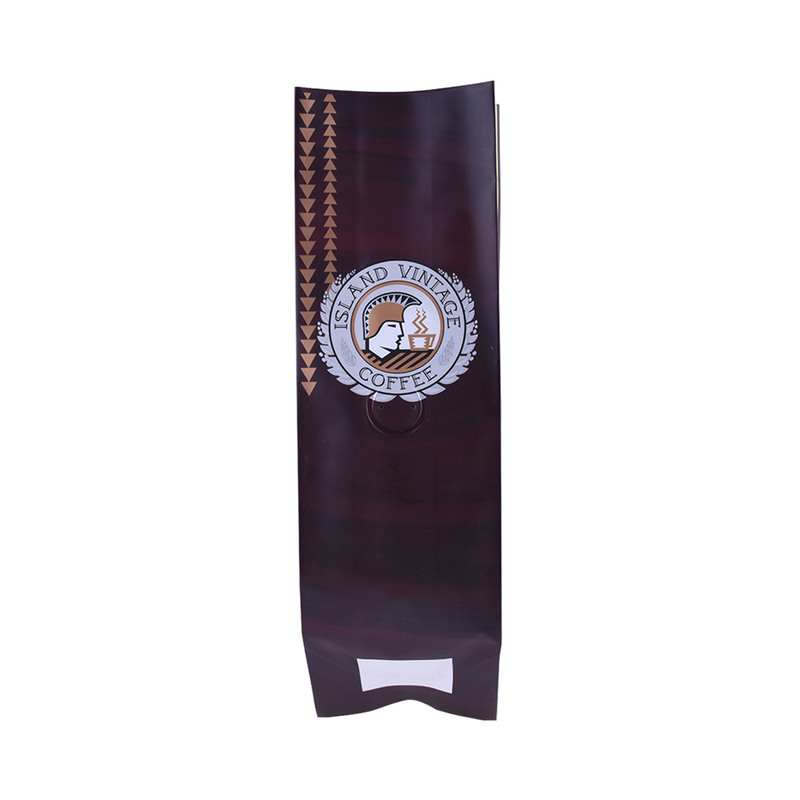 Custom 12OZ Biodegradable Metailized Coffee Packaging Bag with Tin Tie