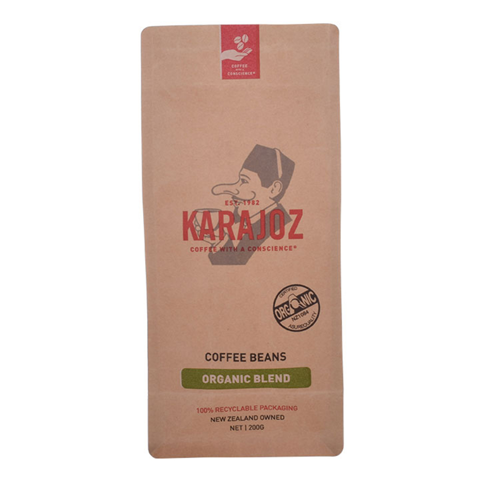 Retail Kraft Paper Poly Gusseted Personalized Plastic Bag Supplier Heat Sealer For Food