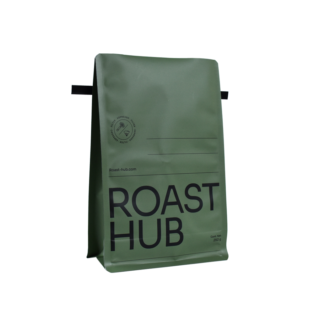 Biodegradable Resealable Ziplock Coffee Packaging Bag with Full Customized Printing