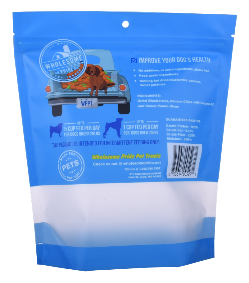 Customized Print Biodegradable Material Doypack Pet Food Ziplock Bag with Matt Finish