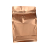 Side Gusset Heat Sealed Ziplock Top Rough Matte Aluminum Foil Coffee Bags