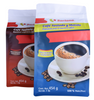 China Supplier Resealable Box Bottom Custom Coffee Zipper Bag with One-way Gassing Valve