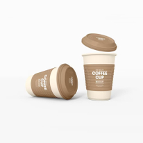 Personalized Branded Compostable Coffee Cups Wholesale with Lids