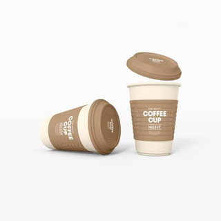 Personalized Branded Compostable Coffee Cups Wholesale with Lids