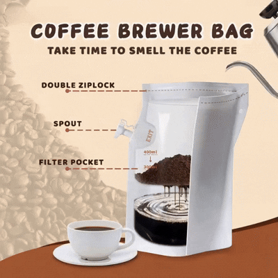 coffee brew in a bag