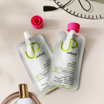 Pochettes recyclables &agrave; l'&eacute;preuve des enfants pour recharge de shampoing