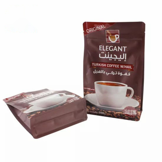 China Factory Suppliers Custom Logo Design Espresso Biodegradable Ground Coffee Packaging Bags for Ground Coffee with Valve