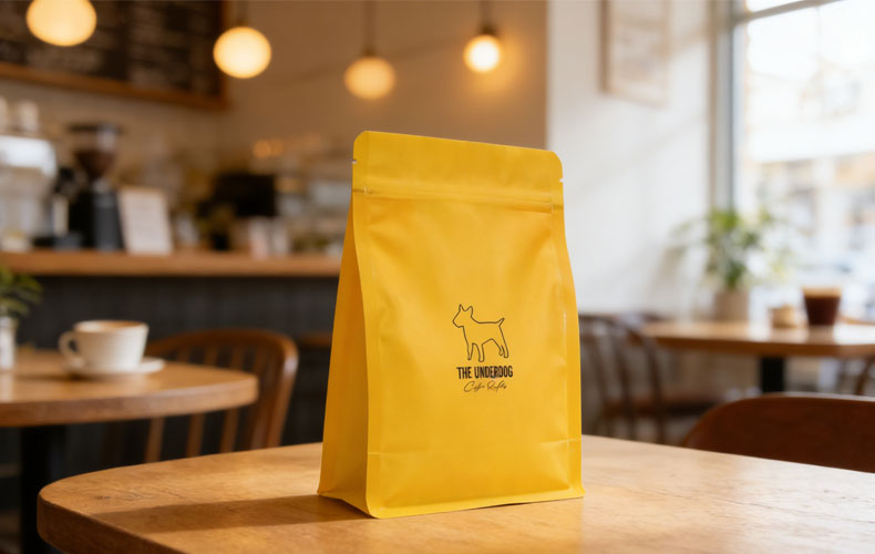 recyclable coffee bag with valve