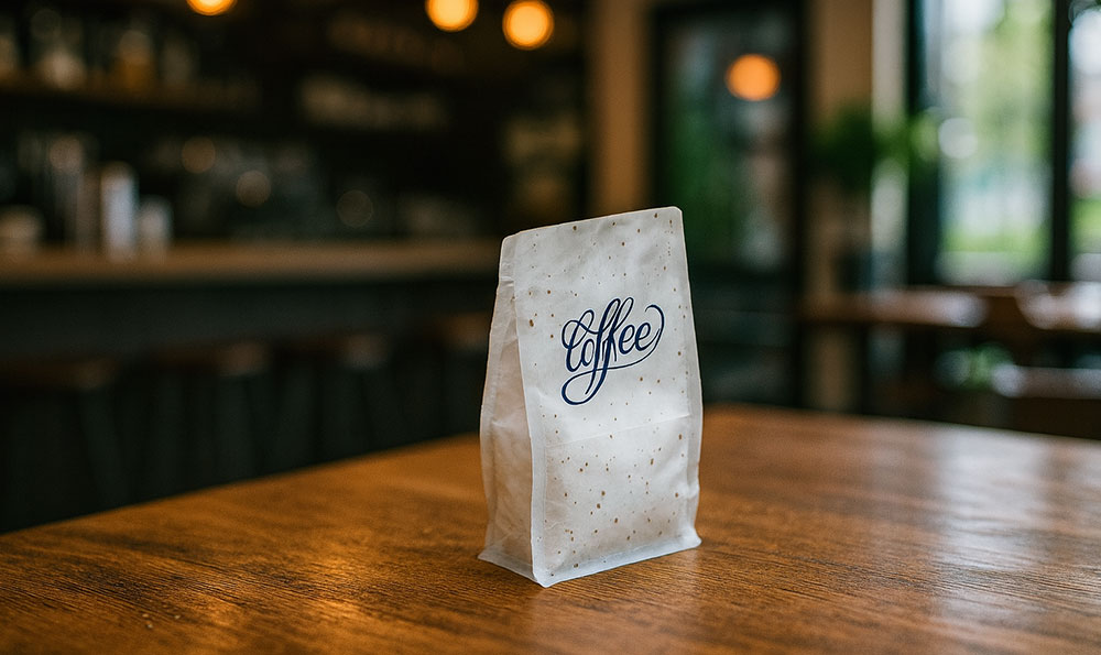 biodegradable rice paper coffee bag
