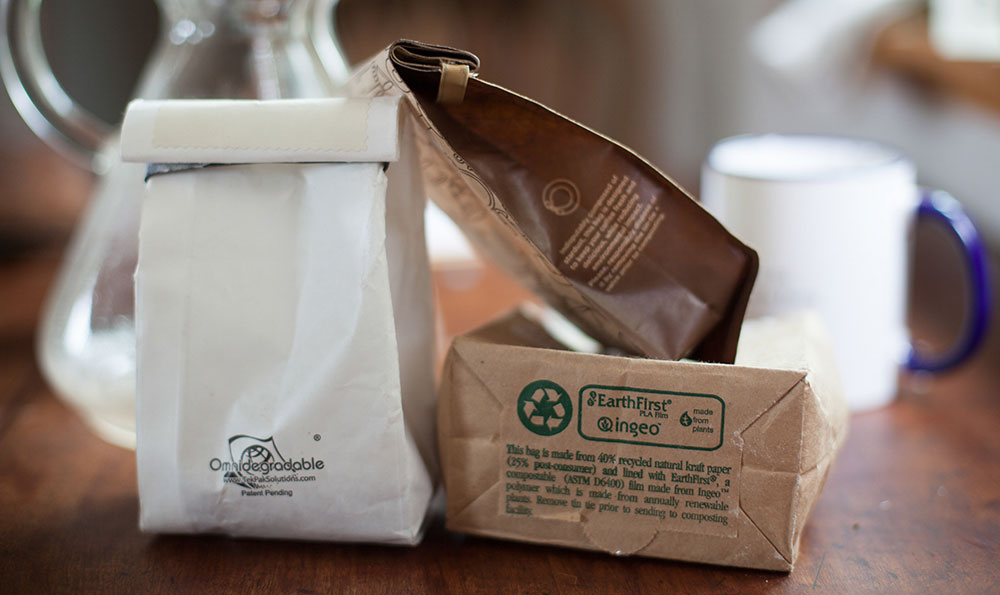 Biologisch abbaubare Kaffeeverpackungen