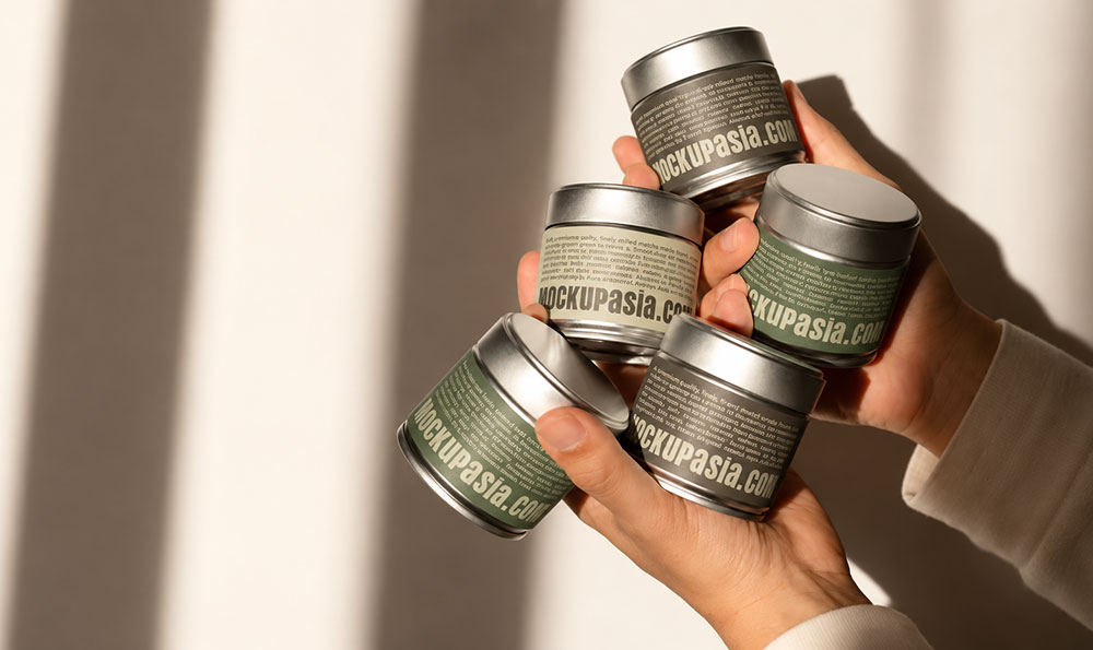 custom matcha tins