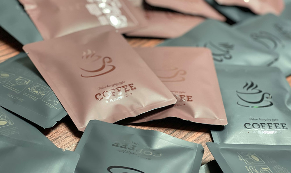 Finden Sie UV -Kaffeebeutel an