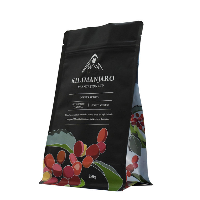 250g Biodegradable Plastic Free Flexible Food Grade Coffee Packaging