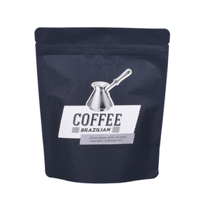 Cold Brew Coffee Kraft Paper Bags with Zipper