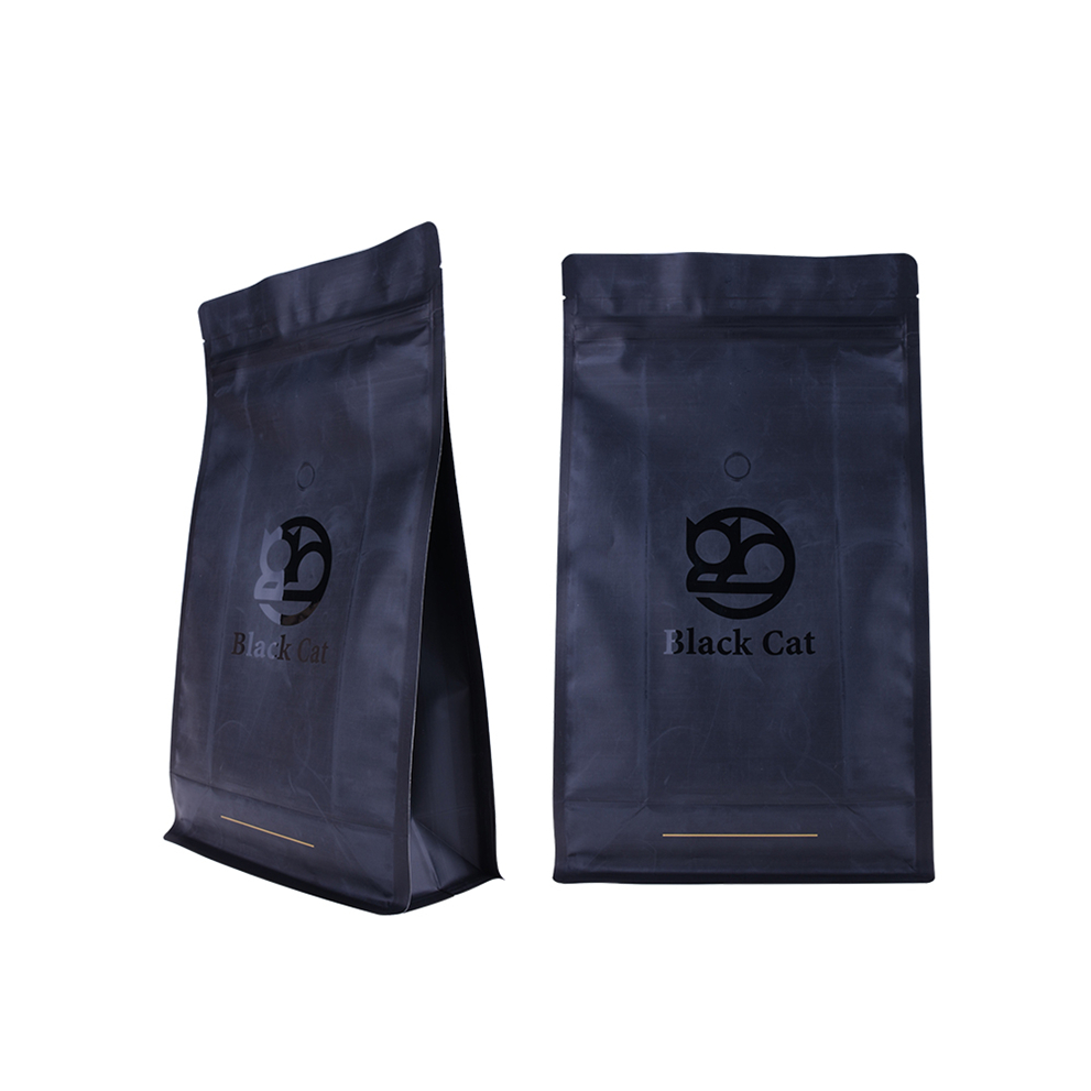 Custom Logo Printed PET/PE Aluminum Foil Flat Bottom Gusset Coffee Tea Bags