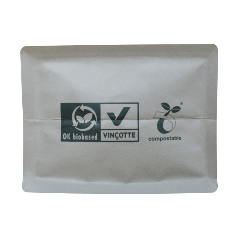 Customized Box Bottom Compostable Pouch Zip Lock Roastery Coffee Bags