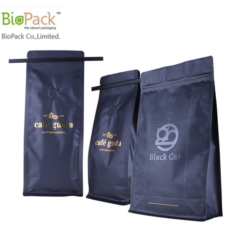 Biodegradable quadrata per il fondo quadrata stabilimento di caffè con cravatta e involucro produttore di Cina