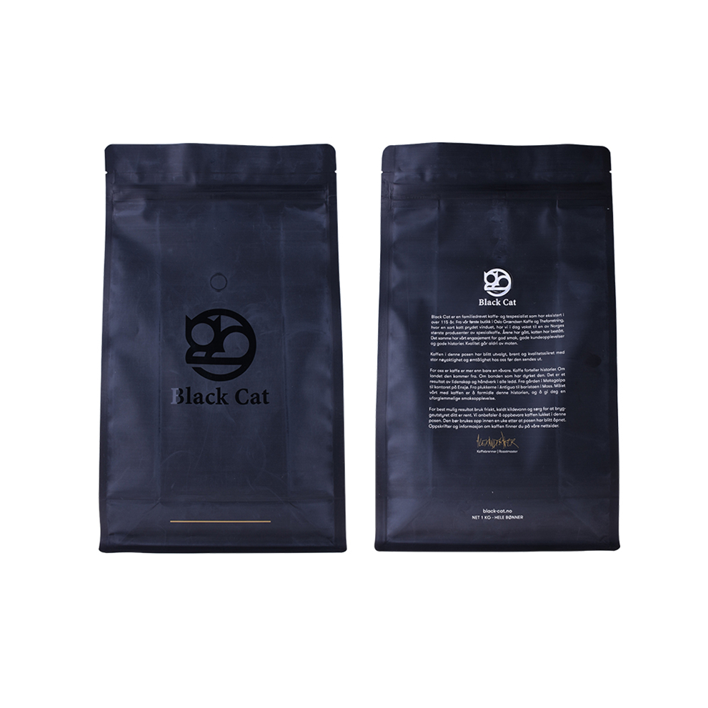 Nhà sản xuất chuyên nghiệp Zipper Top Top Recyable Woven Flat Bottom Tea Tea với van