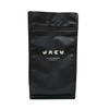 Recyclable Plastic Ground Coffee Bean Flat Bottom Pouch Pocket Zipper Flat Bottom Bag Matte Printed Custom