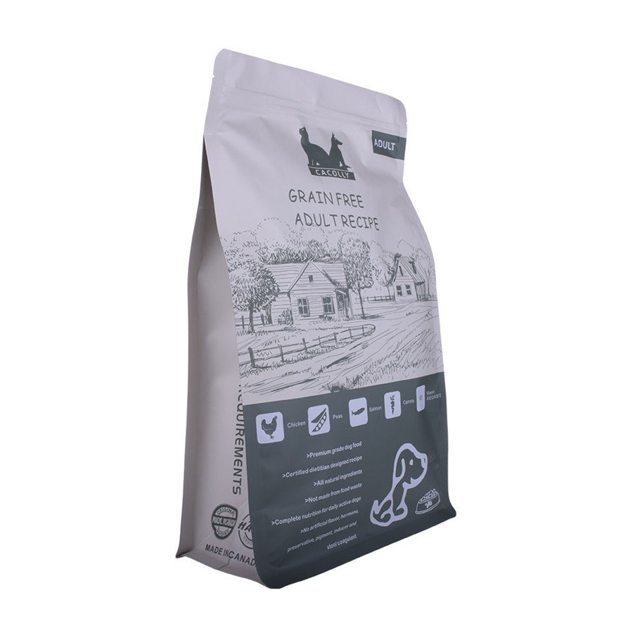 Matte Varnish Printed Box Bottom Animal Cat Dog Treat Food Snack Bag