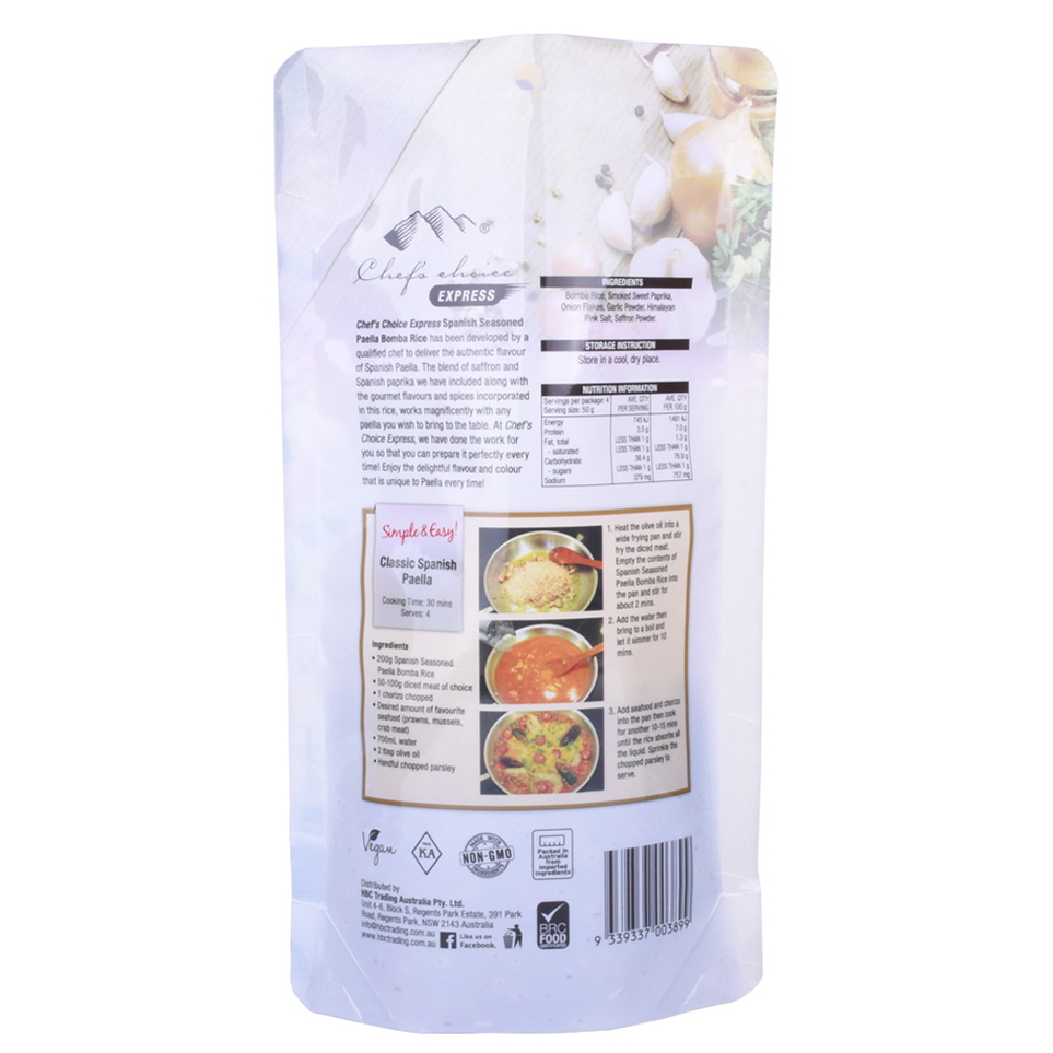 Chất lượng tốt của UV Spot Flat Foil Pouches