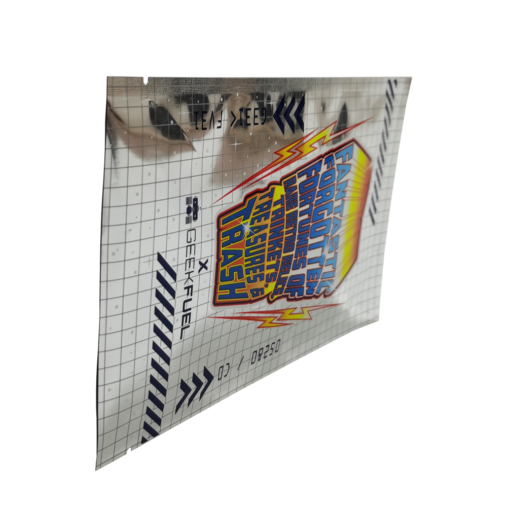 Trinket Treasures Aluminum Packaging Three Side Seal Packaging Custom Printing Zipper Bag