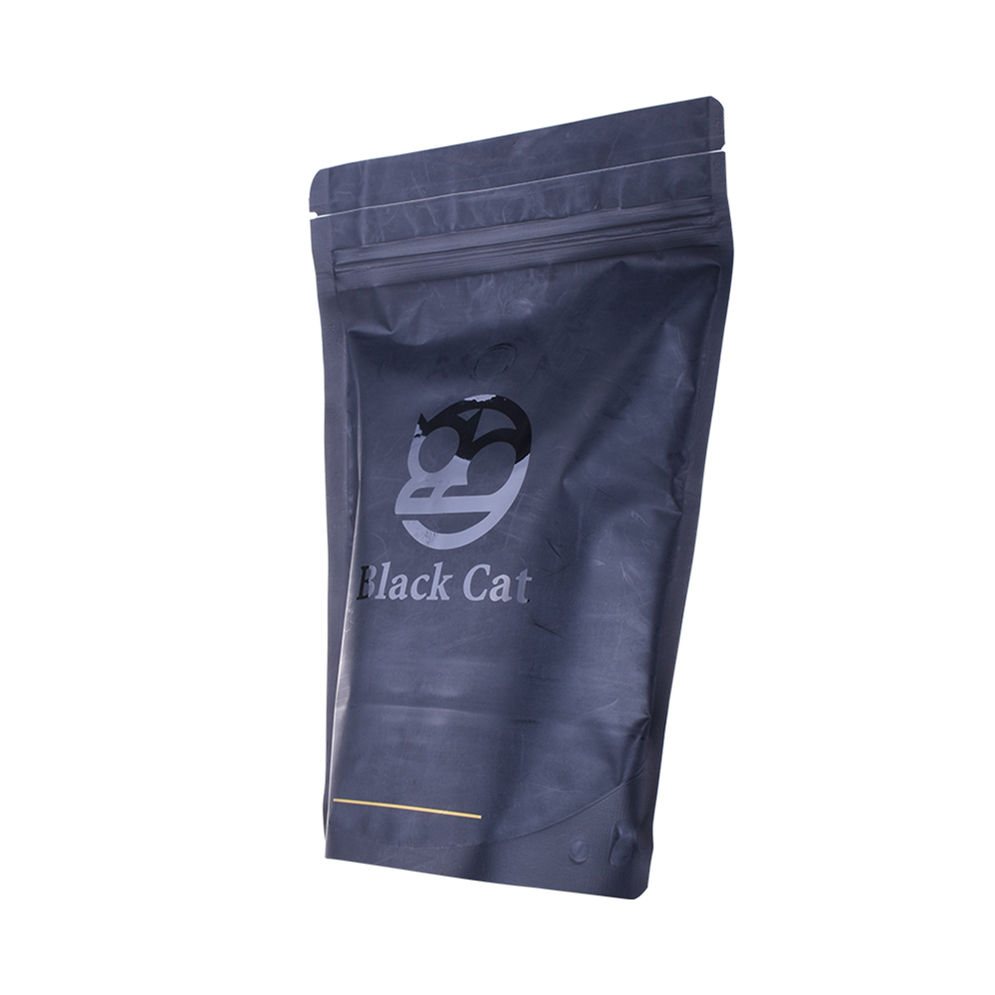 Placo de café laminado de alumínio plástico de grau alimentar embalagem de impressão preta de impressão preta bolsa flexível selvagem