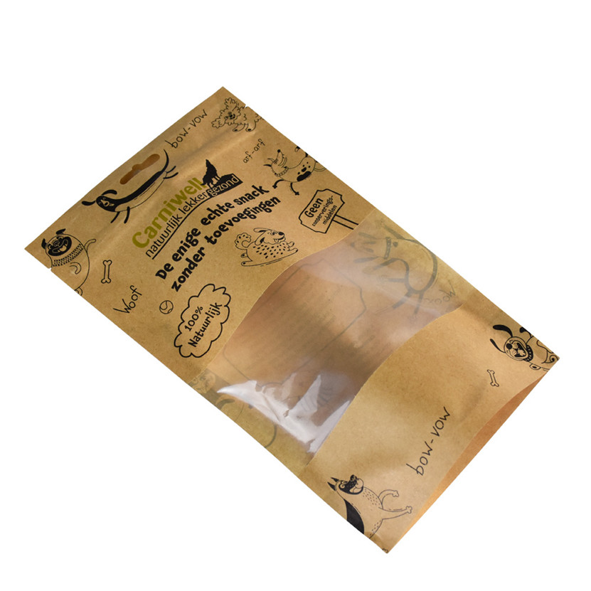 Sacs à tyroliennes compostables de fenêtre en gros
