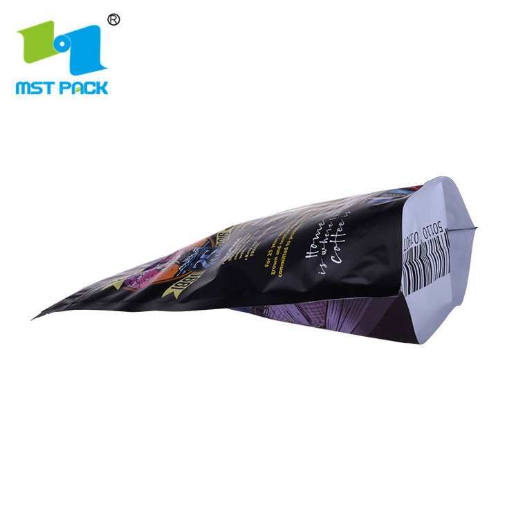 Certificated Biodegradable Food Grade Customized Printed Packaging Compostable Coffee Bag with One-way Valve