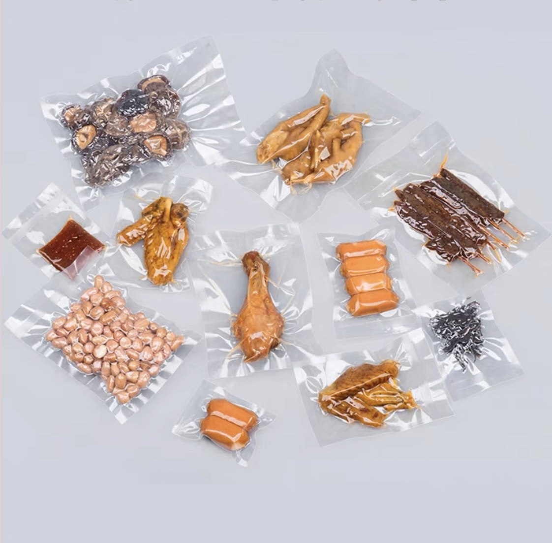 Compostable vacuum seal bags for food