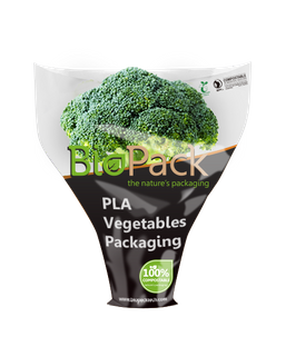 100% Compostable Clear Film Broccoli Packaging Custom Size