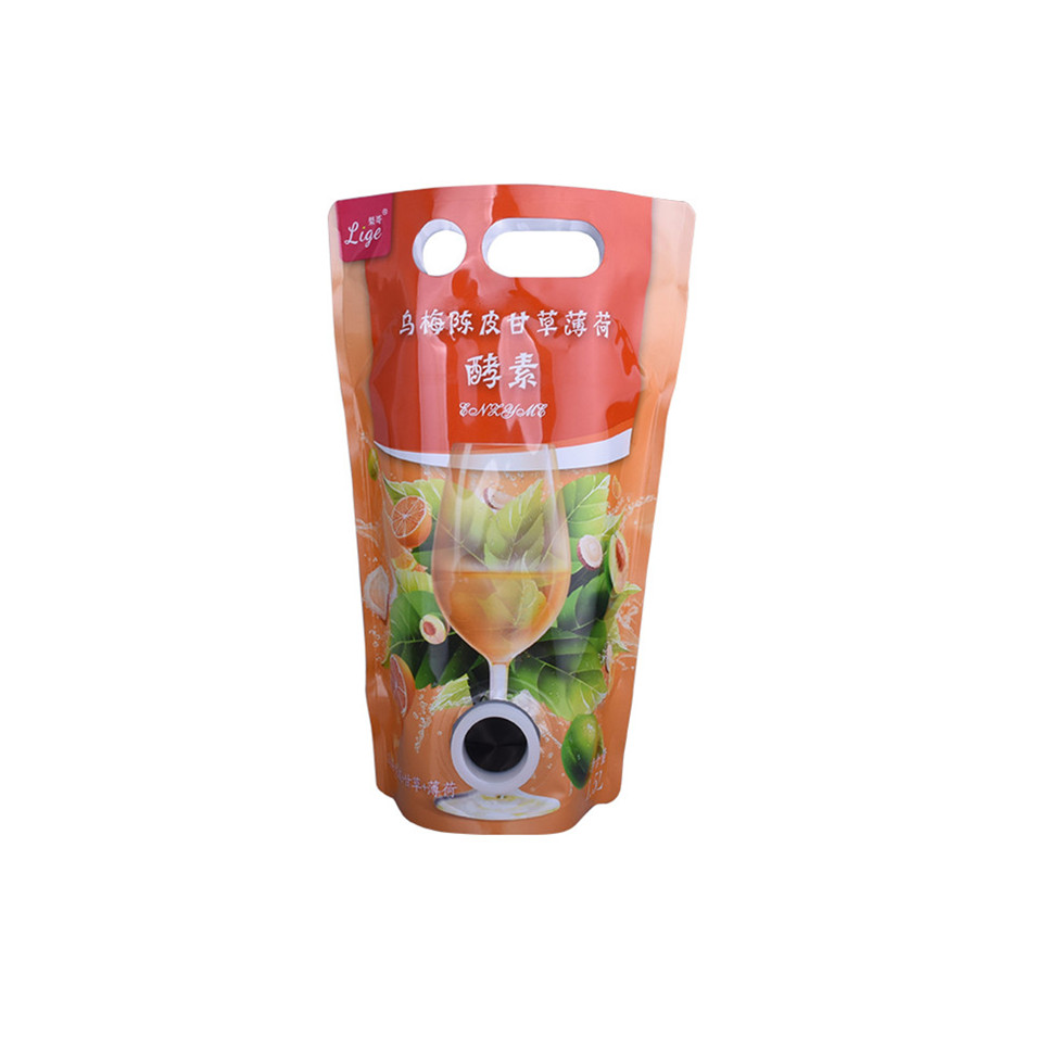 Flexible Packaging Pocket Zip Drink Pouches For Adults