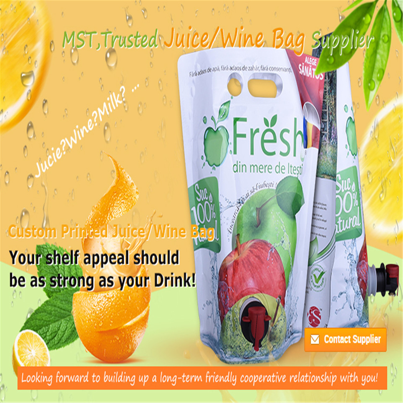 plastic juice pouch from China manufacturer Biopacktech Co.,Ltd