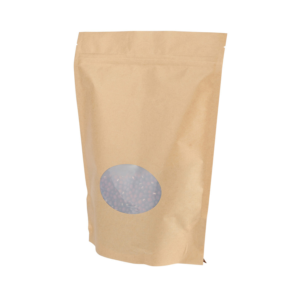 Custom Design Excellent Quality Heat Seal Kraft Paper Resealable Polypropylene Bags