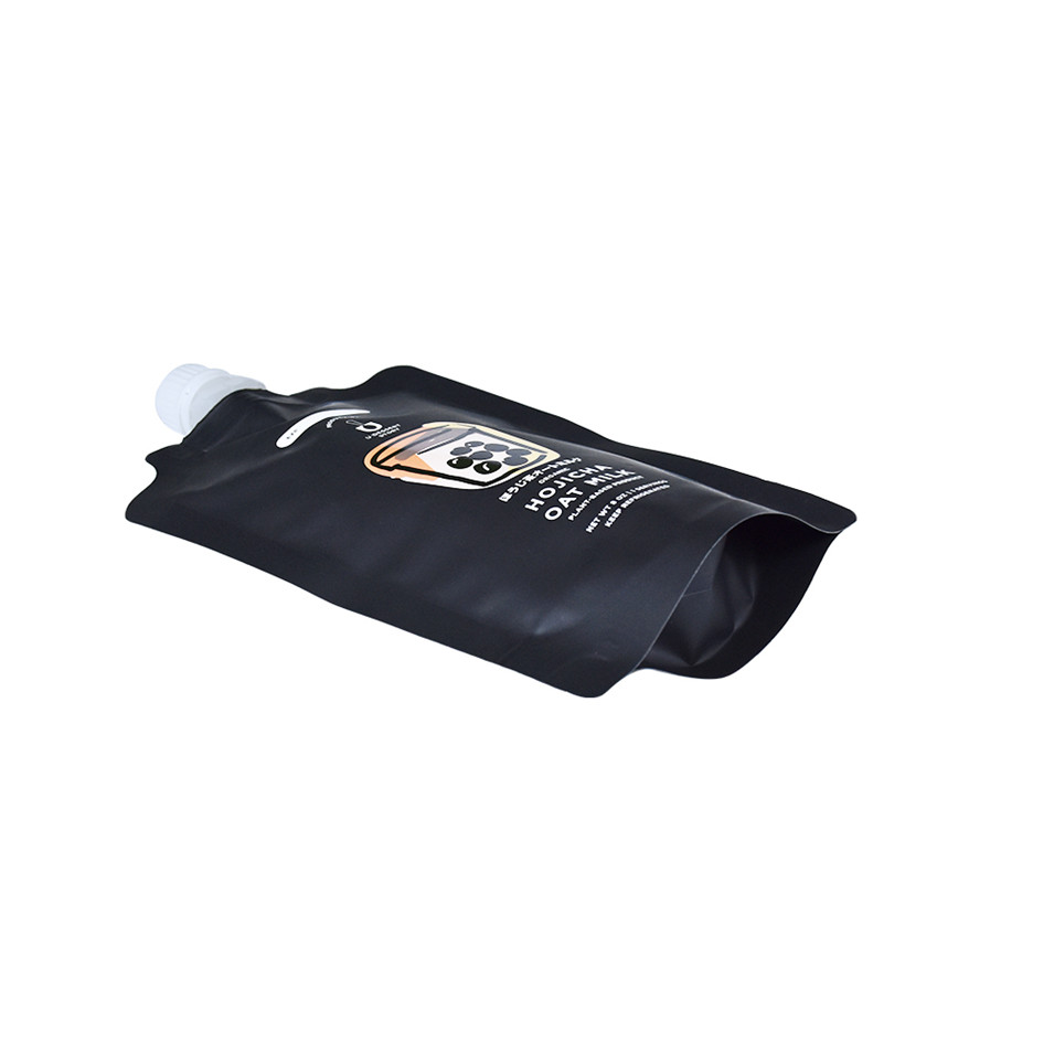 Custom Printed Waterproof Beverage Pouch With Straw