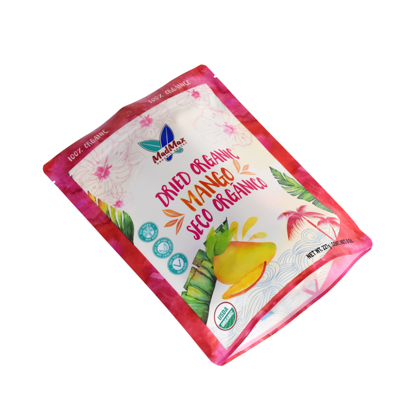 PLA Ziplock Barrier Stand Up Packing Bags of Dry Fruits