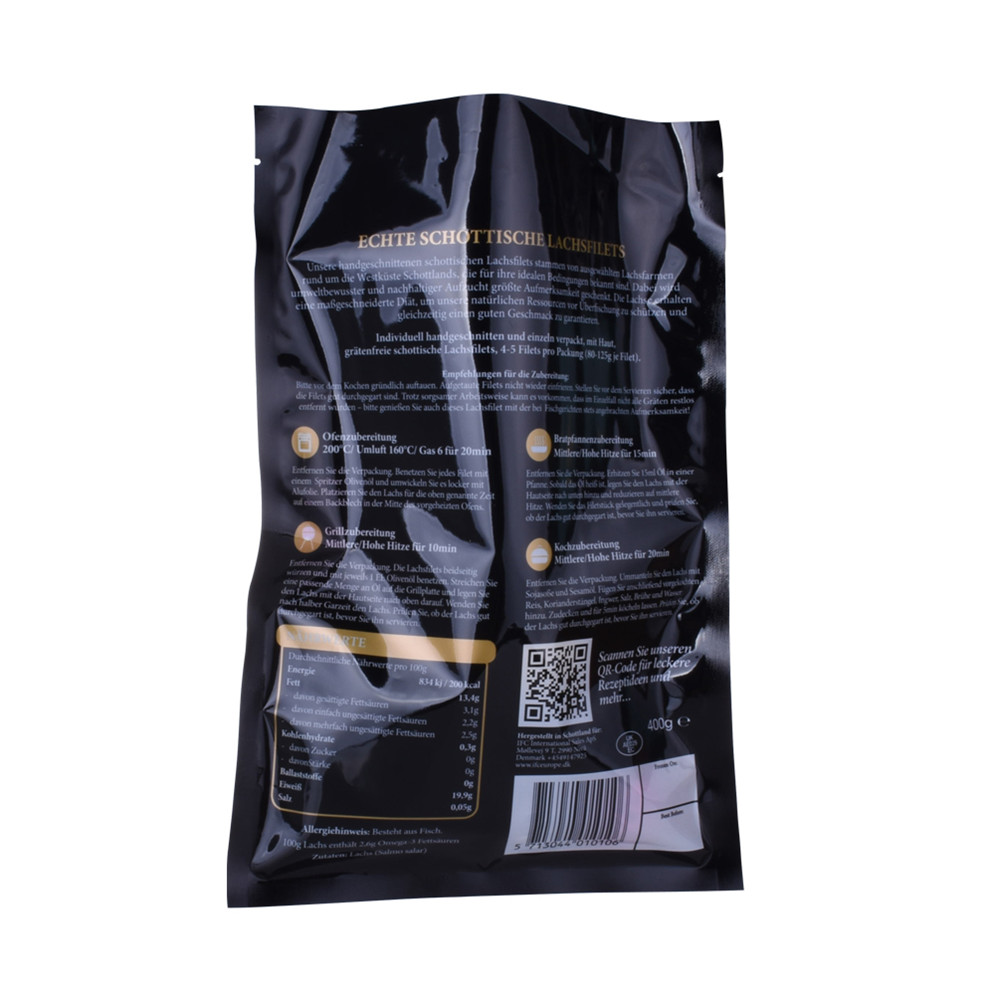 Customized Logo Rip Zip Snack In Bulk Paper Pouches Packaging