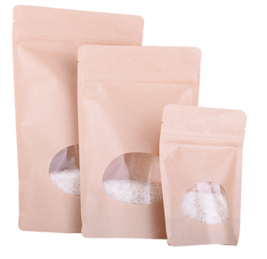 Digital Printed Kraft Stand Up Pouch with Window