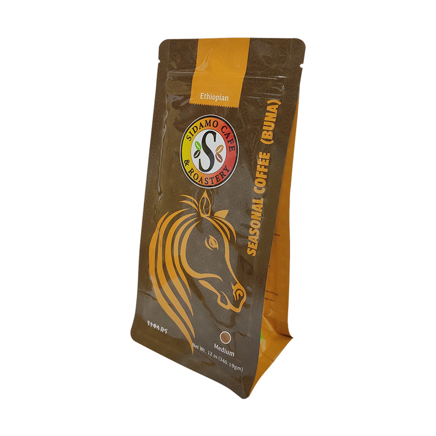 Fashion Matt Finish Bulk Snack Kraft Zip Bags Biscuit Packet