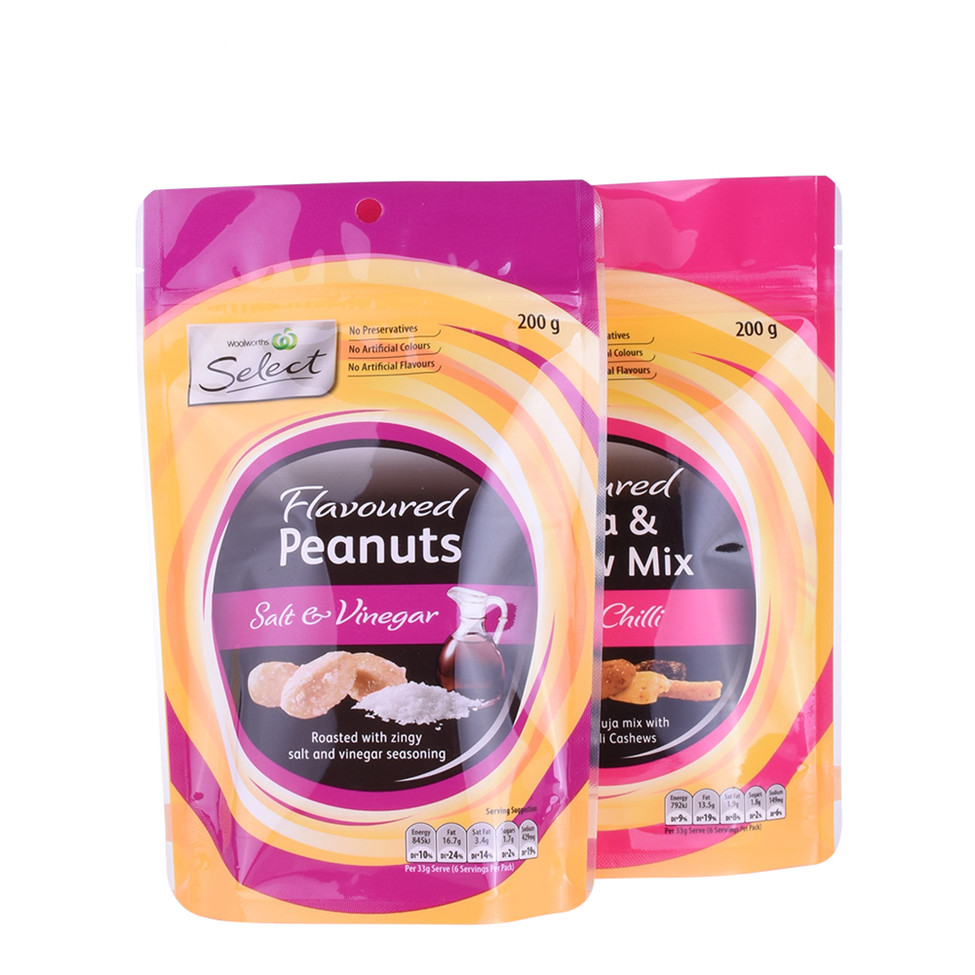 Plastic Zip Lock Ziplock Top Nut Packaging
