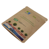 100% Home Compostable High Barrier Packaging Digital Printing Kraft Paper Bag Sachets