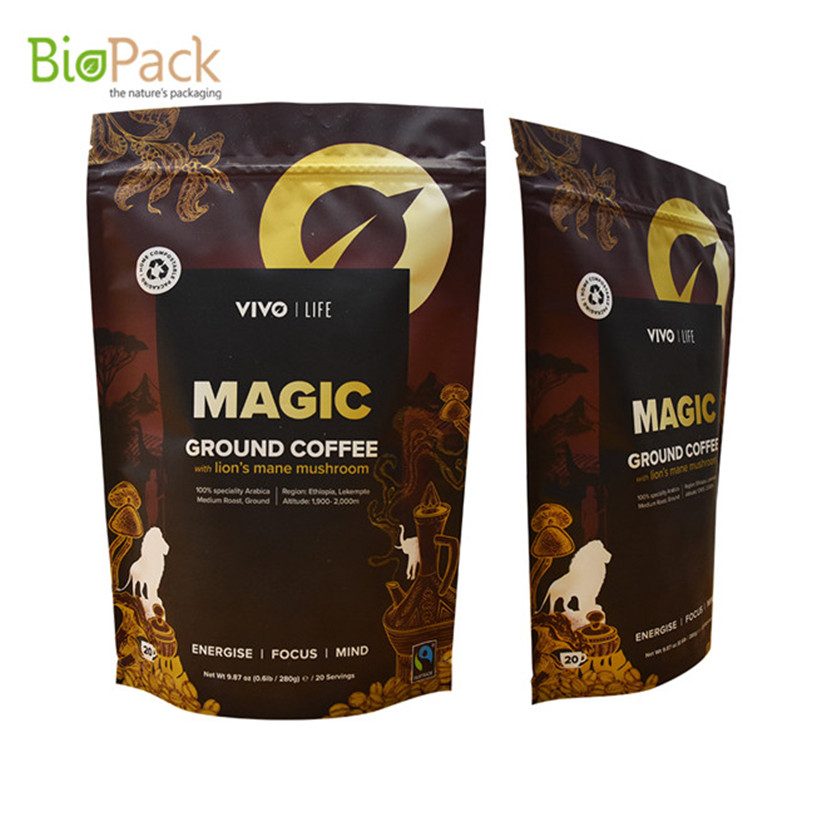 Popular Biodegradable Materials Stand Up Pouch Product Packaging