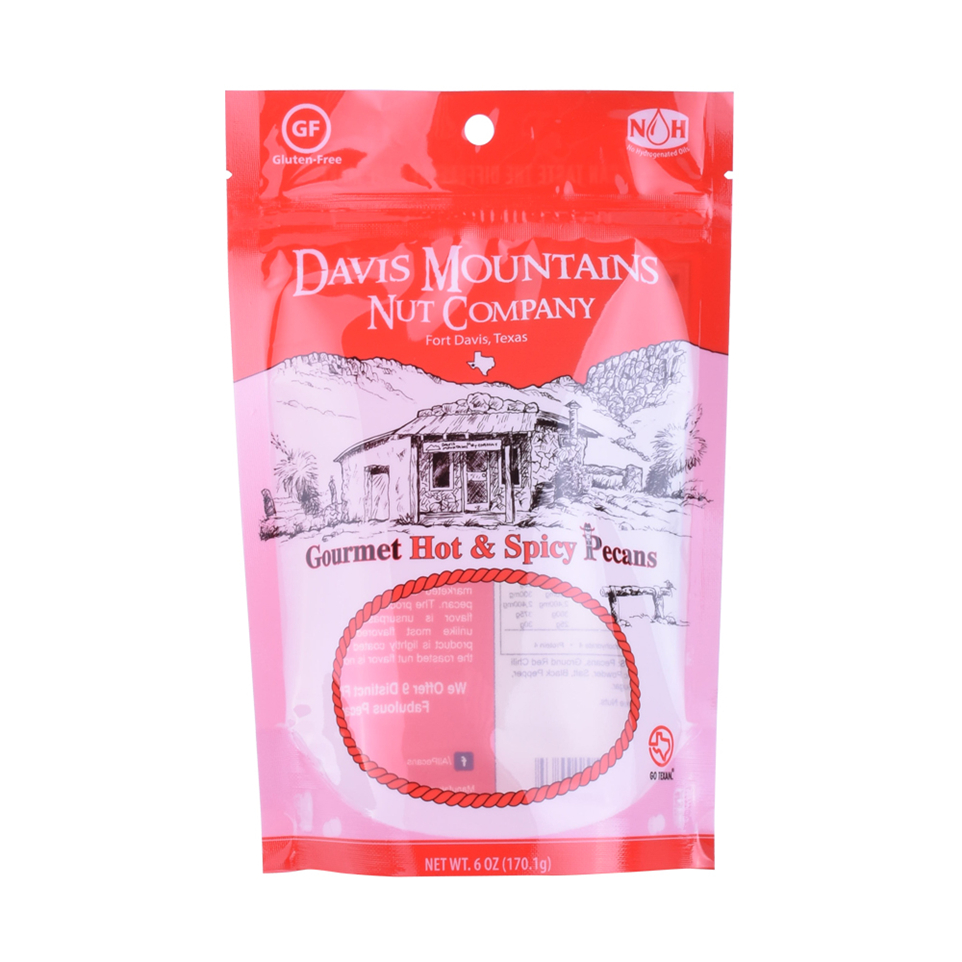 Reusable Full Gloss Finish Dried Fruit Packaging Bags