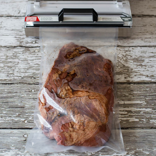 vacuum sealed bag for meat