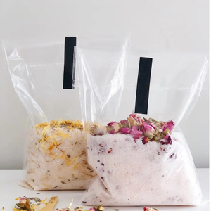 Self-Adhesive Clear Cellophane Compostable Bath Salt Packaging Bags