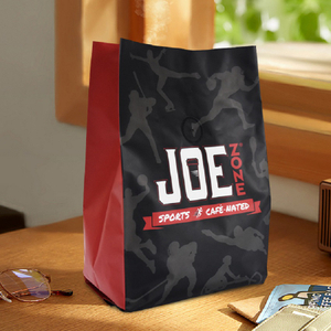 Hot Sale Empty Gusseted Bottom Custom 1 Lb Ziplock Coffee Bag Valve