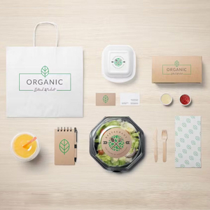 Digital Printing Biodegradable Kraft Paper Bag Custom Food Packaging Solutions