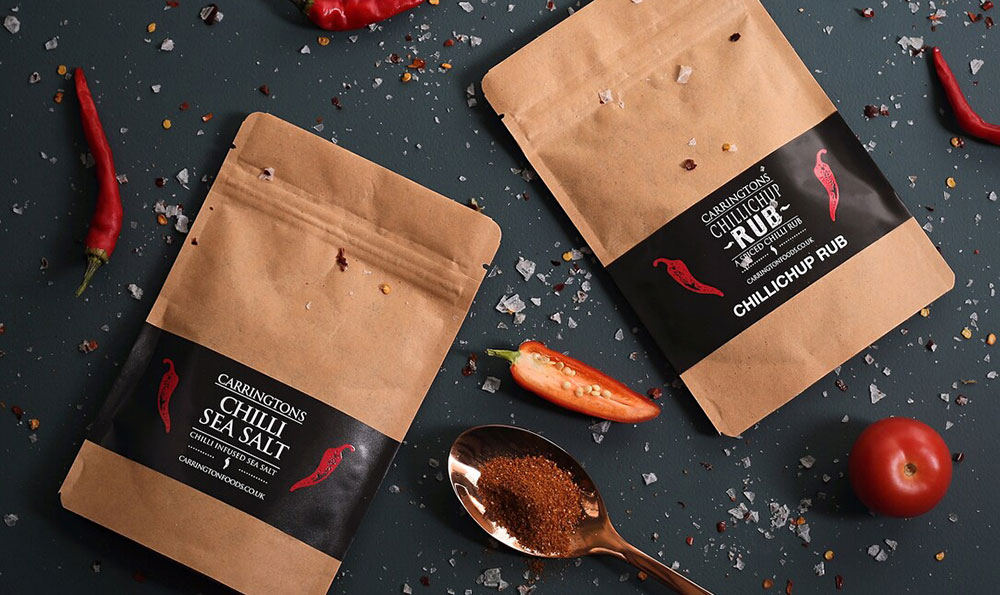 recyclable and compostable spice packaging bags for sustainable food brands